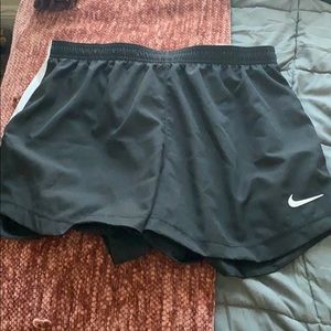 black nike shorts